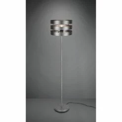 Reality Duncan Stehleuchte LED Nickel-Matt, Dunkelbraun, 1-flammig