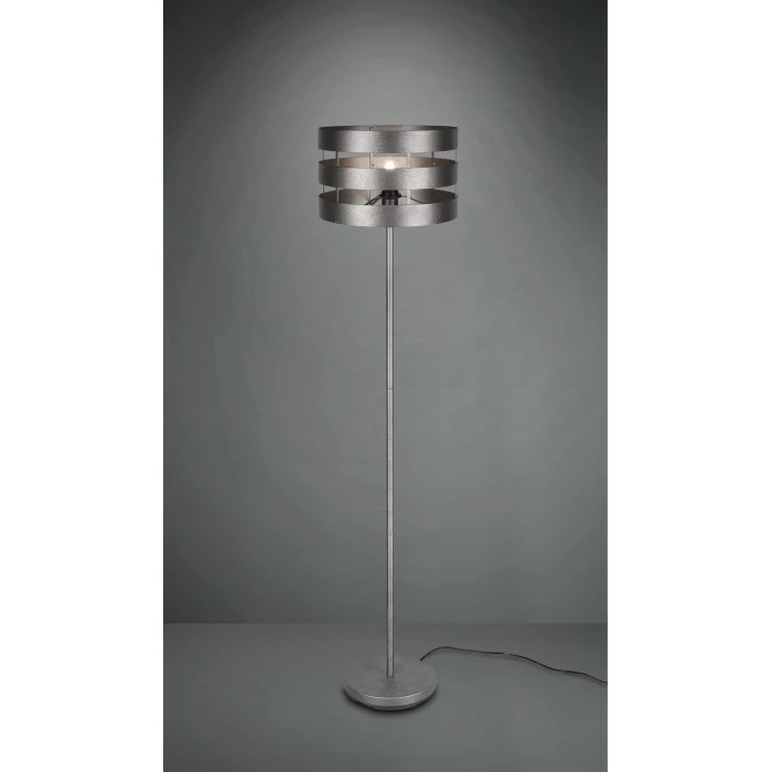 Reality Duncan Stehleuchte LED Nickel-Matt, Dunkelbraun, 1-flammig