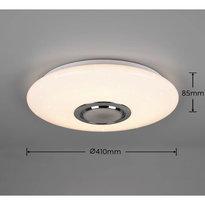 Reality Musica Deckenleuchte LED Weiß, 2-flammig, Fernbedienung, Farbwechsler – Bild 13