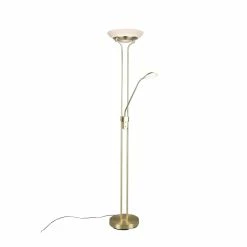 Reality Orson Deckenfluter LED Messing, 2-flammig