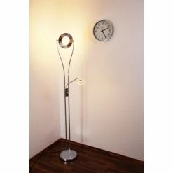 Reality RENNES Deckenfluter LED Chrom, 2-flammig