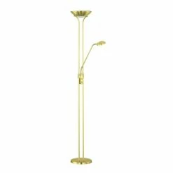 Reality SPOCK Deckenfluter LED Messing, 2-flammig