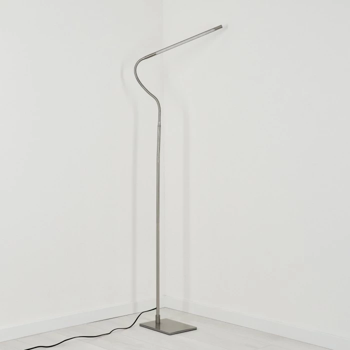 Hofstein Reuland Stehleuchte LED Nickel-Matt, 1-flammig – Bild 8