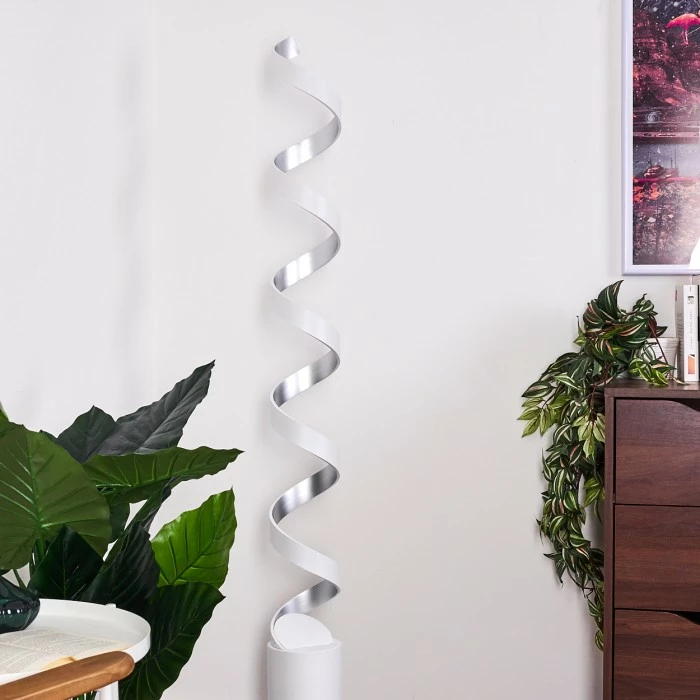 Hofstein Rezat Stehlampe LED Silber, Weiß, 1-flammig – Bild 11