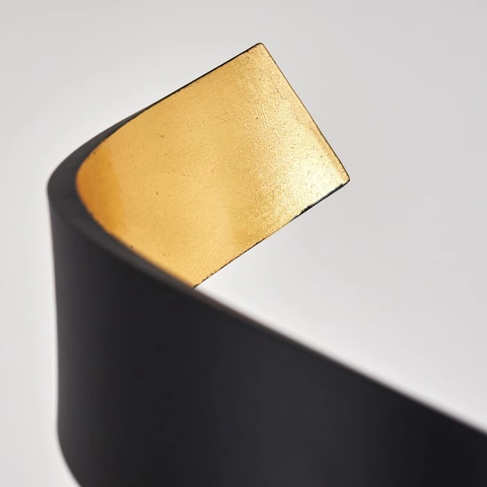 Hofstein Rezat Stehleuchte LED Schwarz-Gold, 1-flammig – Bild 12