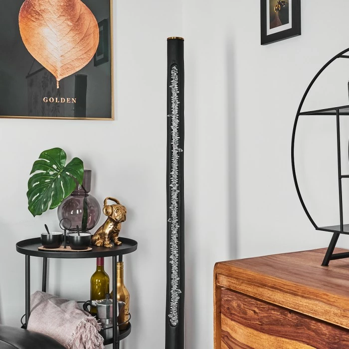 Hofstein Rodeche Stehleuchte LED Messing, Schwarz, 1-flammig – Bild 12