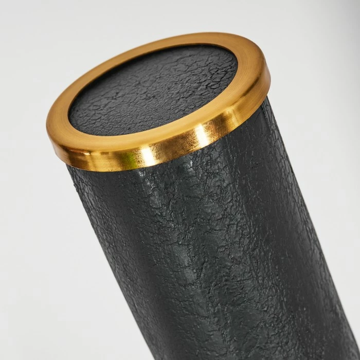 Hofstein Rodeche Stehleuchte LED Messing, Schwarz, 1-flammig – Bild 3