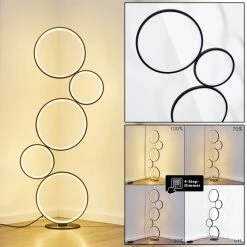 Hofstein Rodekro Stehlampe LED Schwarz, 1-flammig