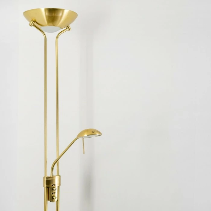 Hofstein Rom Deckenfluter LED Messing, 2-flammig – Bild 4