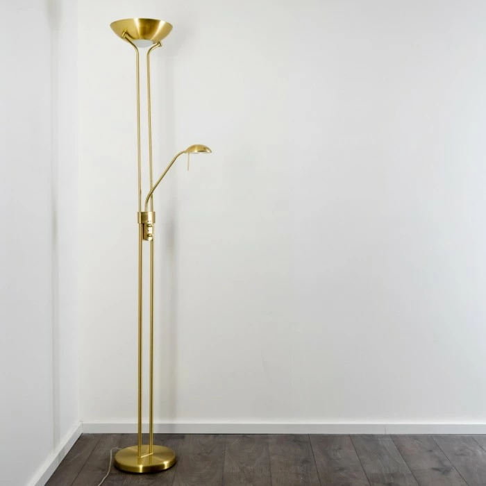 Hofstein Rom Deckenfluter LED Messing, 2-flammig – Bild 5