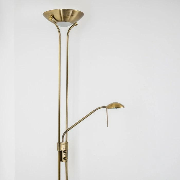 Hofstein Rom Deckenfluter LED Altmessing, 2-flammig – Bild 3