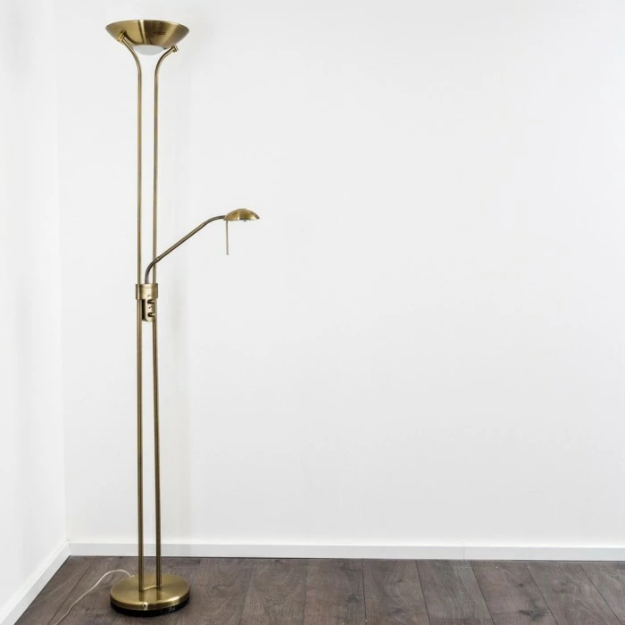 Hofstein Rom Deckenfluter LED Altmessing, 2-flammig – Bild 7