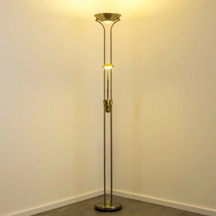 Hofstein Rom Deckenfluter LED Altmessing, 2-flammig – Bild 9