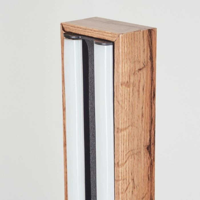 Hofstein Salmi Stehleuchte LED Schwarz, Holzoptik, 1-flammig – Bild 3