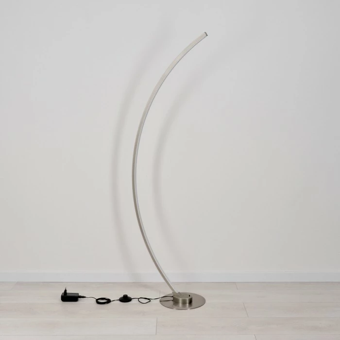 Hofstein Scar RGB Bogenlampe LED Nickel-Matt, 1-flammig, Fernbedienung, Farbwechsler – Bild 5