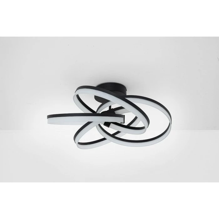 SCHÖNER WOHNEN-Kollektion Deckenleuchte Loop LED Schwarz, 1-flammig, Fernbedienung – Bild 2