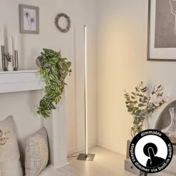 Hofstein Soyo Stehleuchte LED Nickel-Matt, 1-flammig