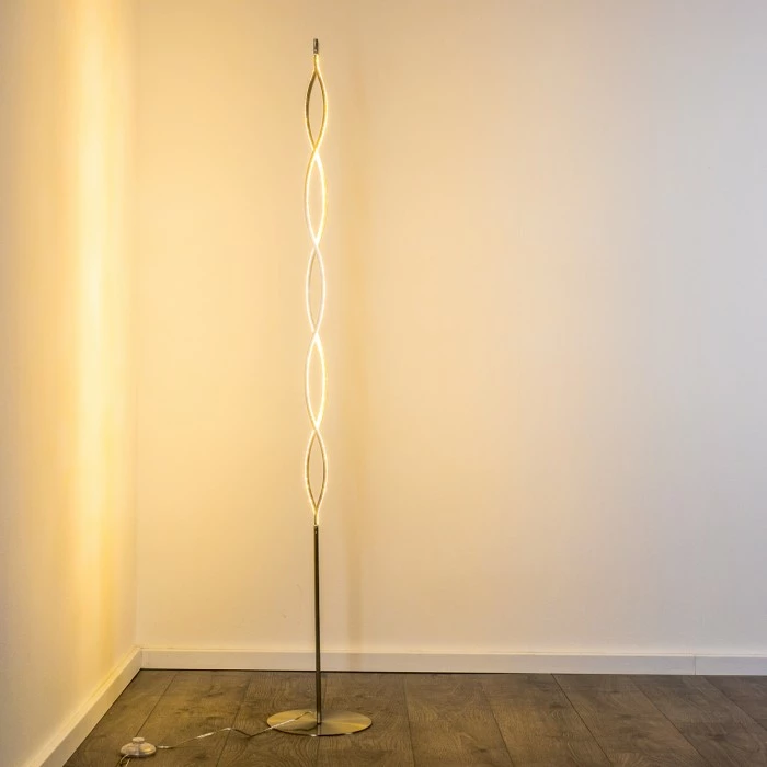 Hofstein Stehleuchte Inbyn LED Nickel-Matt, 1-flammig – Bild 13