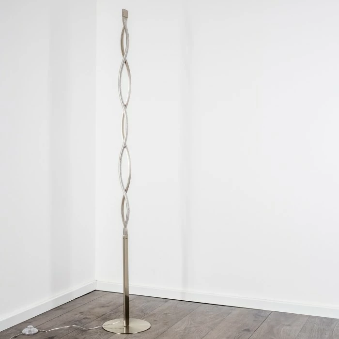 Hofstein Stehleuchte Inbyn LED Nickel-Matt, 1-flammig – Bild 15