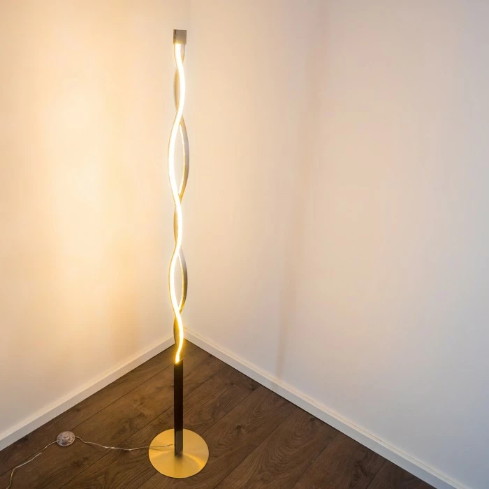 Hofstein Stehleuchte Inbyn LED Nickel-Matt, 1-flammig – Bild 17