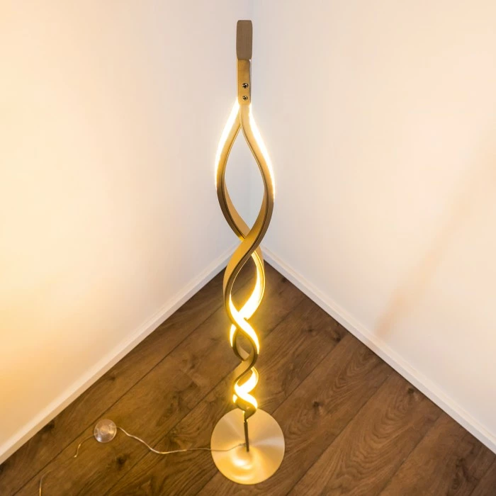 Hofstein Stehleuchte Inbyn LED Nickel-Matt, 1-flammig – Bild 18