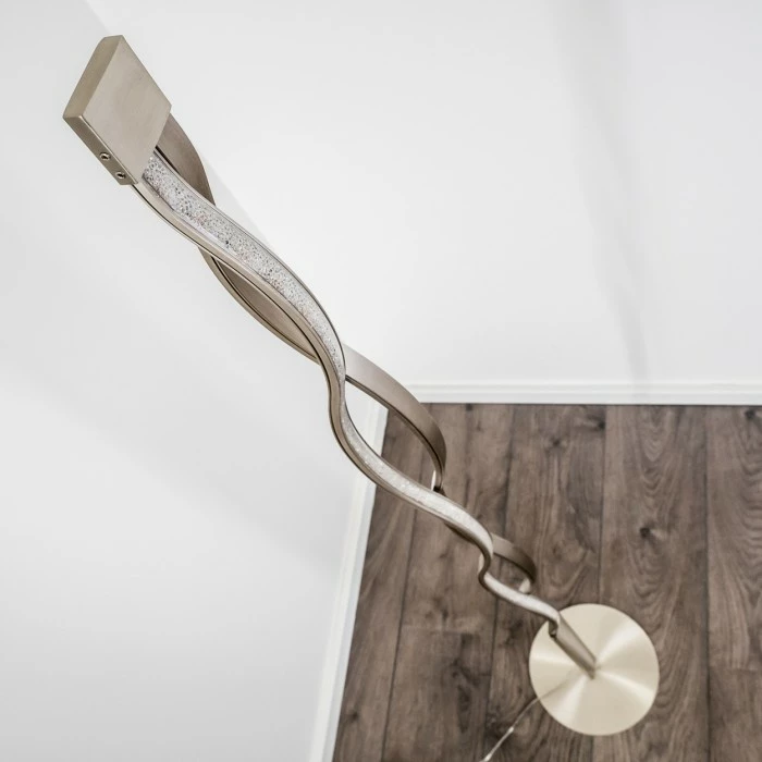 Hofstein Stehleuchte Inbyn LED Nickel-Matt, 1-flammig – Bild 20