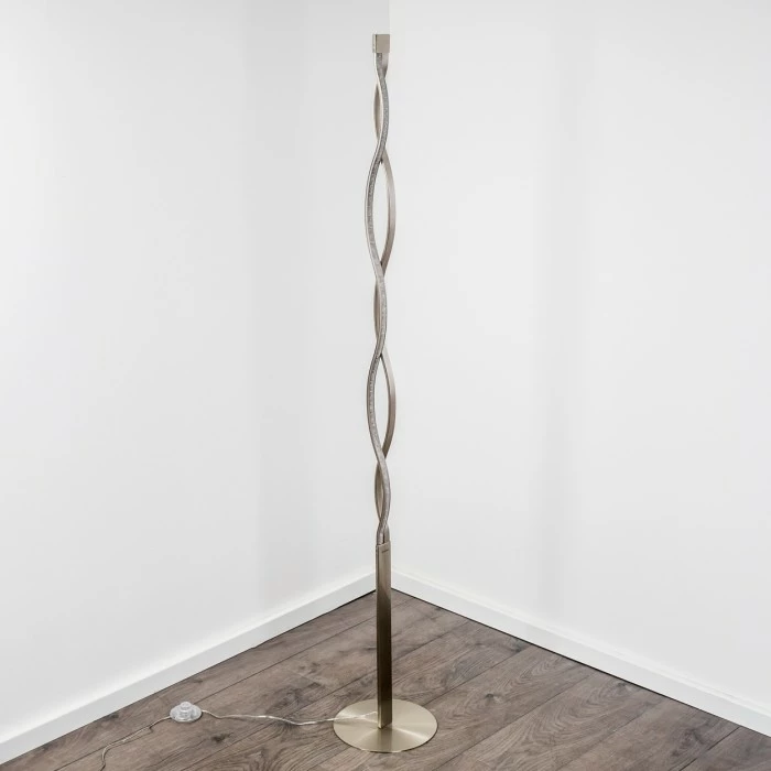 Hofstein Stehleuchte Inbyn LED Nickel-Matt, 1-flammig – Bild 3