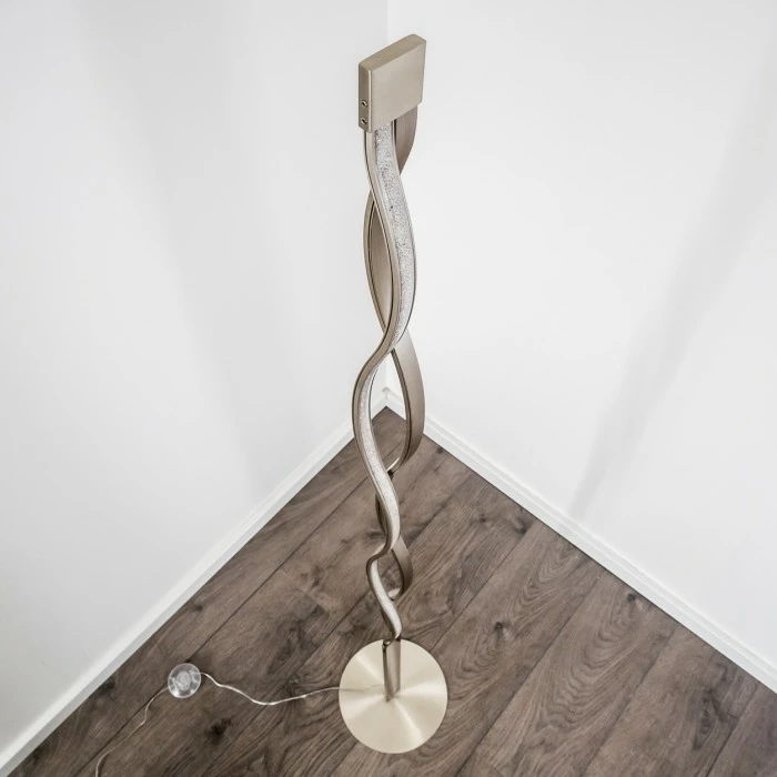 Hofstein Stehleuchte Inbyn LED Nickel-Matt, 1-flammig – Bild 7