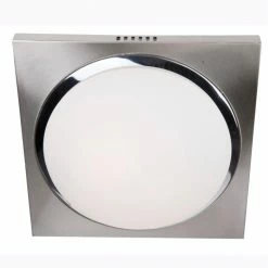 Steinhauer Ceiling and wall Deckenleuchte LED Edelstahl, 1-flammig