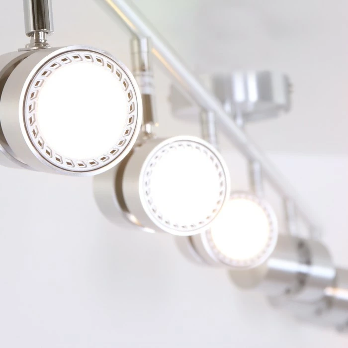 Steinhauer Natasja Deckenleuchte LED Edelstahl, 6-flammig – Bild 5