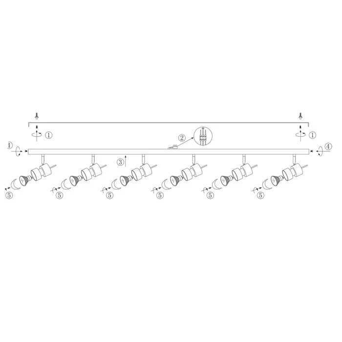 Steinhauer Natasja Deckenleuchte LED Schwarz, 6-flammig – Bild 11