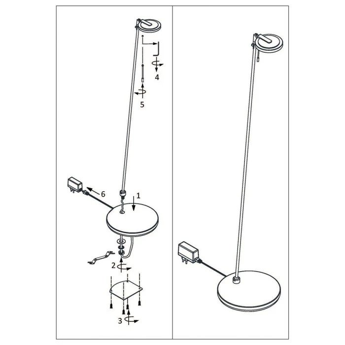Steinhauer Turound Stehleuchte LED Schwarz, 1-flammig – Bild 13