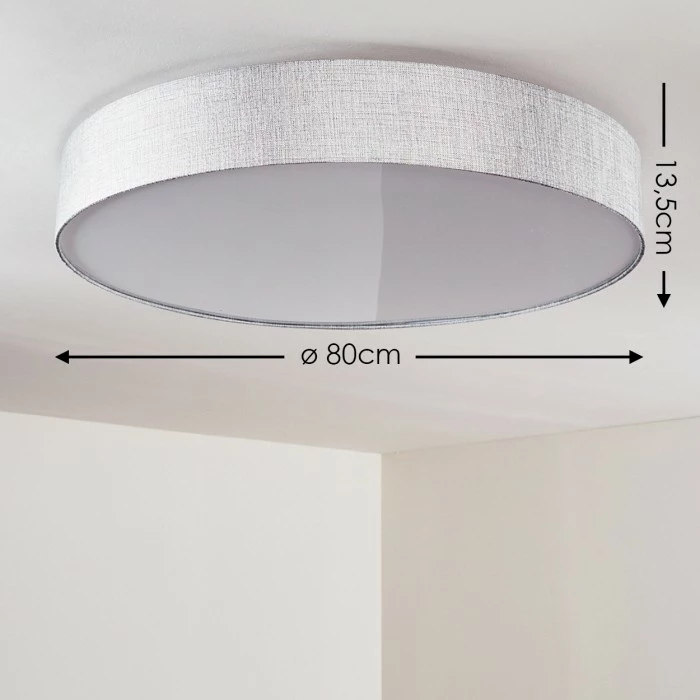 Hofstein Tallaboa Deckenleuchte LED Weiß, 1-flammig, Fernbedienung – Bild 2