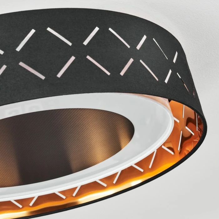 Hofstein Tallaboa Deckenleuchte LED Schwarz, Weiß, 1-flammig – Bild 3