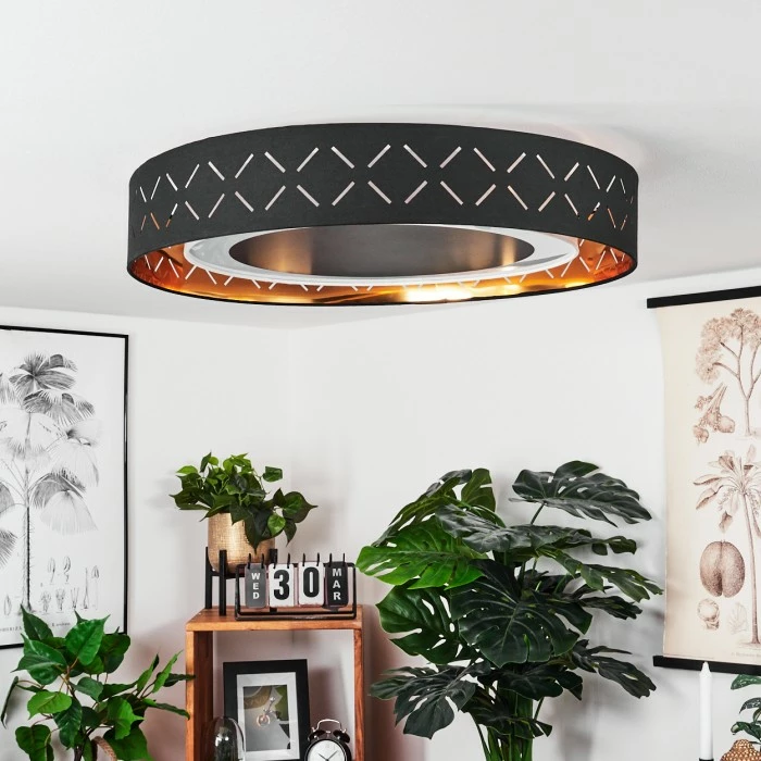 Hofstein Tallaboa Deckenleuchte LED Schwarz, Weiß, 1-flammig – Bild 5