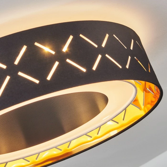 Hofstein Tallaboa Deckenleuchte LED Schwarz, Weiß, 1-flammig – Bild 6