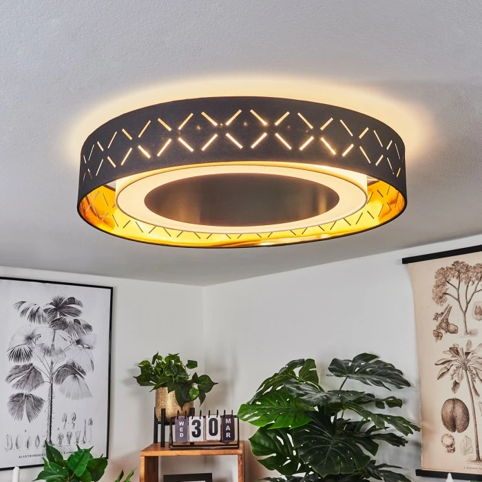 Hofstein Tallaboa Deckenleuchte LED Schwarz, Weiß, 1-flammig – Bild 7