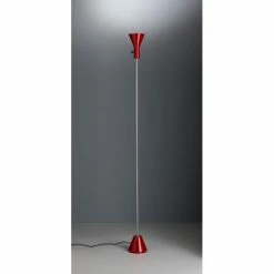 Tecnolumen ES 57 LED Fluter Rot, Chrom, 1-flammig