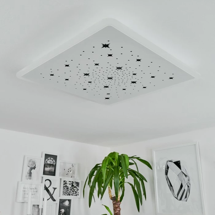 Hofstein Telsen Deckenpanel LED Weiß, 2-flammig, Fernbedienung, Farbwechsler – Bild 12