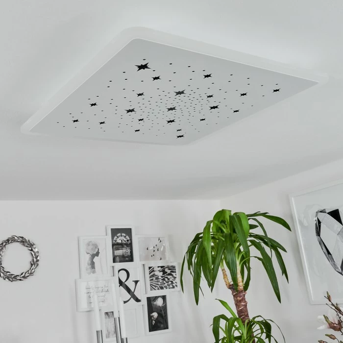 Hofstein Telsen Deckenpanel LED Weiß, 2-flammig, Fernbedienung, Farbwechsler – Bild 5