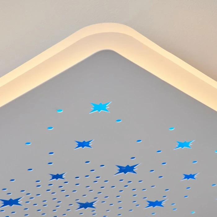 Hofstein Telsen Deckenpanel LED Weiß, 2-flammig, Fernbedienung, Farbwechsler – Bild 6