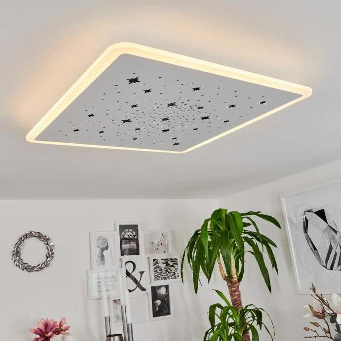 Hofstein Telsen Deckenpanel LED Weiß, 2-flammig, Fernbedienung, Farbwechsler – Bild 7