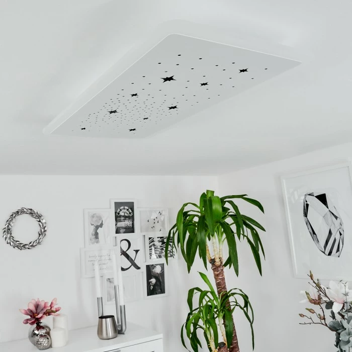 Hofstein Telsen Deckenpanel LED Weiß, 2-flammig, Fernbedienung, Farbwechsler – Bild 12