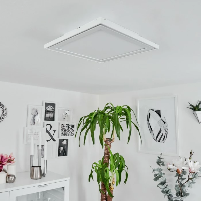 Hofstein Telsen Deckenpanel LED Weiß, 2-flammig, Fernbedienung, Farbwechsler – Bild 5