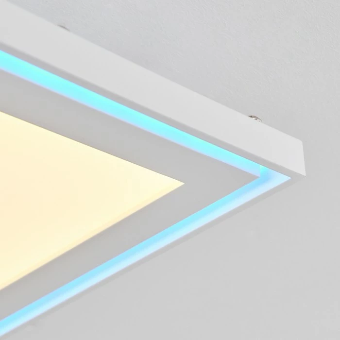 Hofstein Telsen Deckenpanel LED Weiß, 2-flammig, Fernbedienung, Farbwechsler – Bild 6