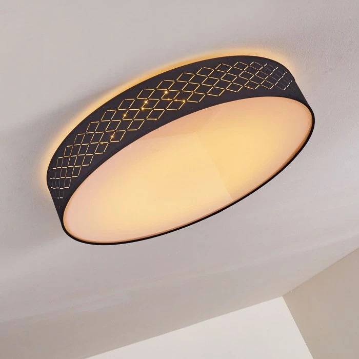 Hofstein Temuka Deckenleuchte LED Weiß, 1-flammig, Fernbedienung – Bild 4