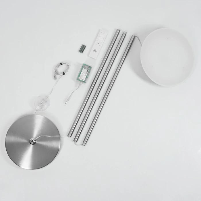 Hofstein Theron Deckenfluter LED Nickel-Matt, 1-flammig, Fernbedienung – Bild 5