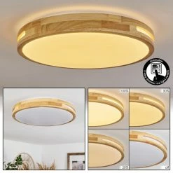 Hofstein Tikkala Deckenleuchte LED Naturfarben, 1-flammig