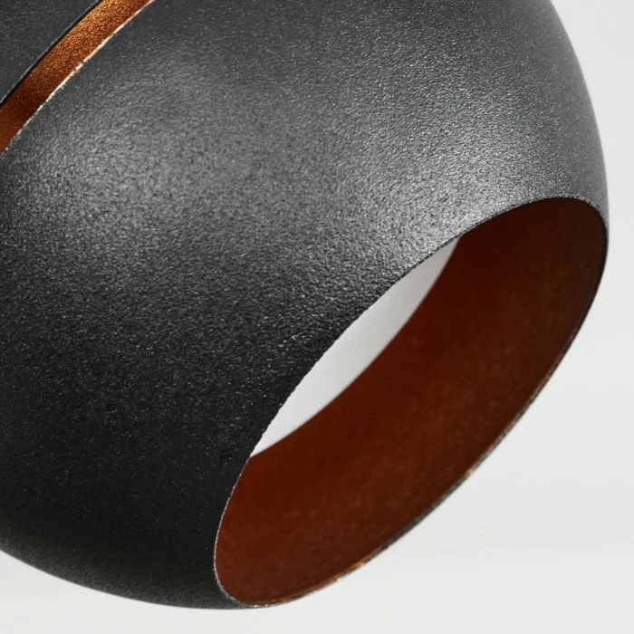 Hofstein Tome Deckenleuchte LED Messing, Schwarz, 2-flammig – Bild 6