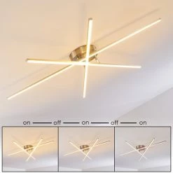 Hofstein Tornio Deckenleuchte LED Nickel-Matt, 3-flammig